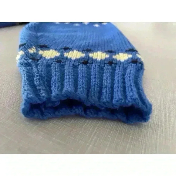 Sedgewick Sportswear VTG XL Fair Isle Sweater Blue Acrylic Nordic Ski Grandpa - Picture 8 of 11